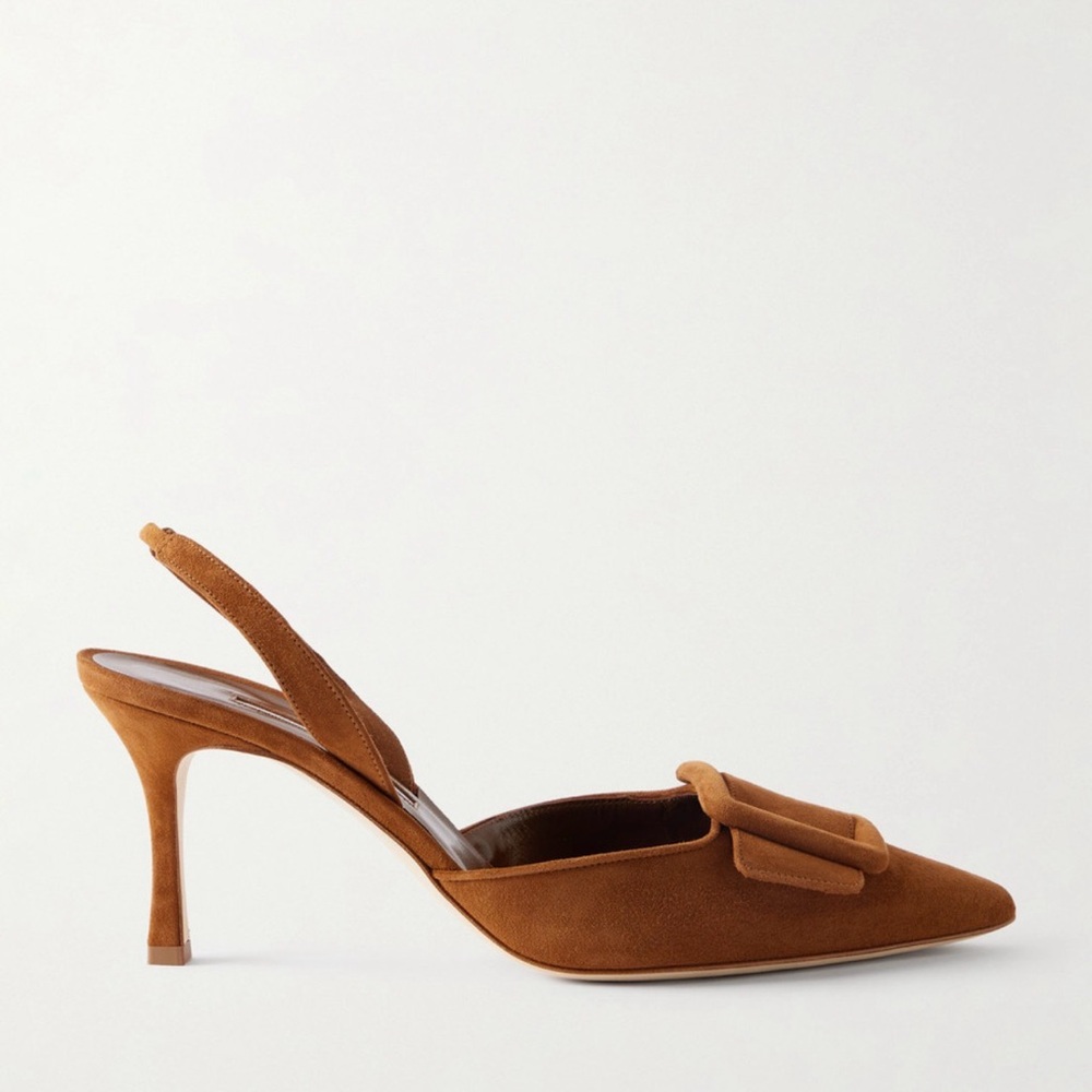 Manolo Blahnik Maysli 70 Slingback Heels